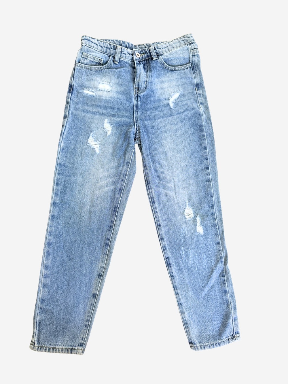 SHEIN Light Blue Distressed Kids' Jeans